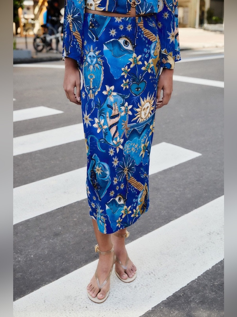 Farm Rio: Blue Mystical Skirt